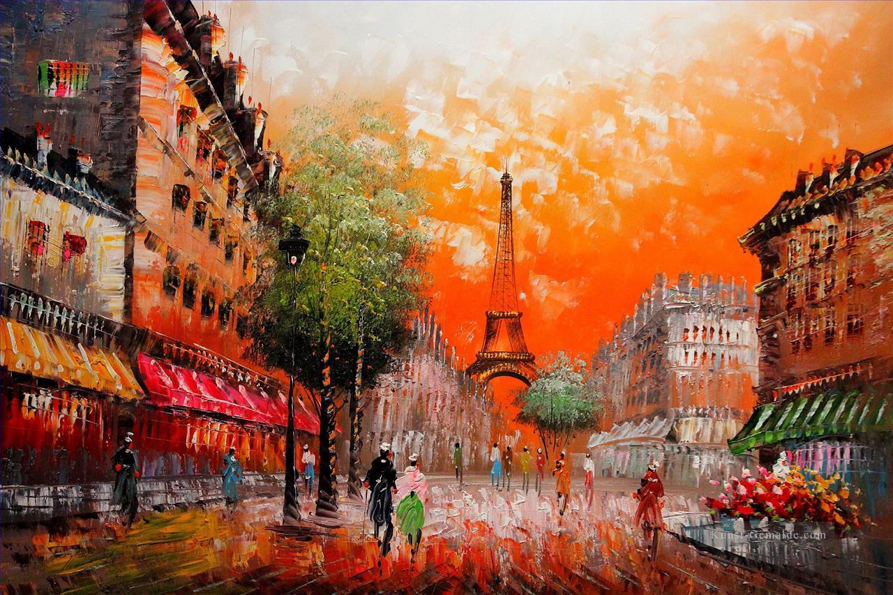 st084B Impressionismus Paris Szenen Ölgemälde